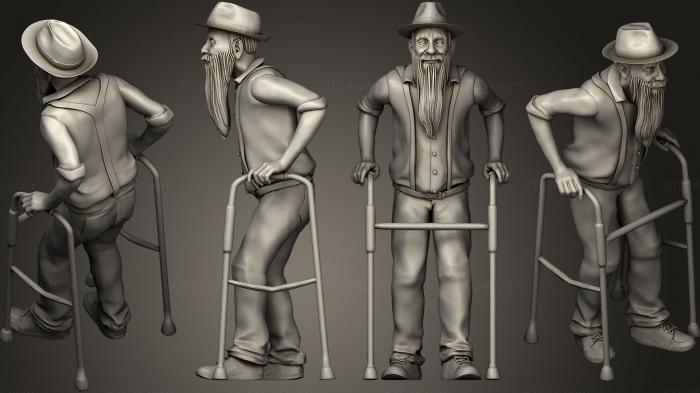 Figurines of people (Old Man, STKH_0232) 3D models for cnc